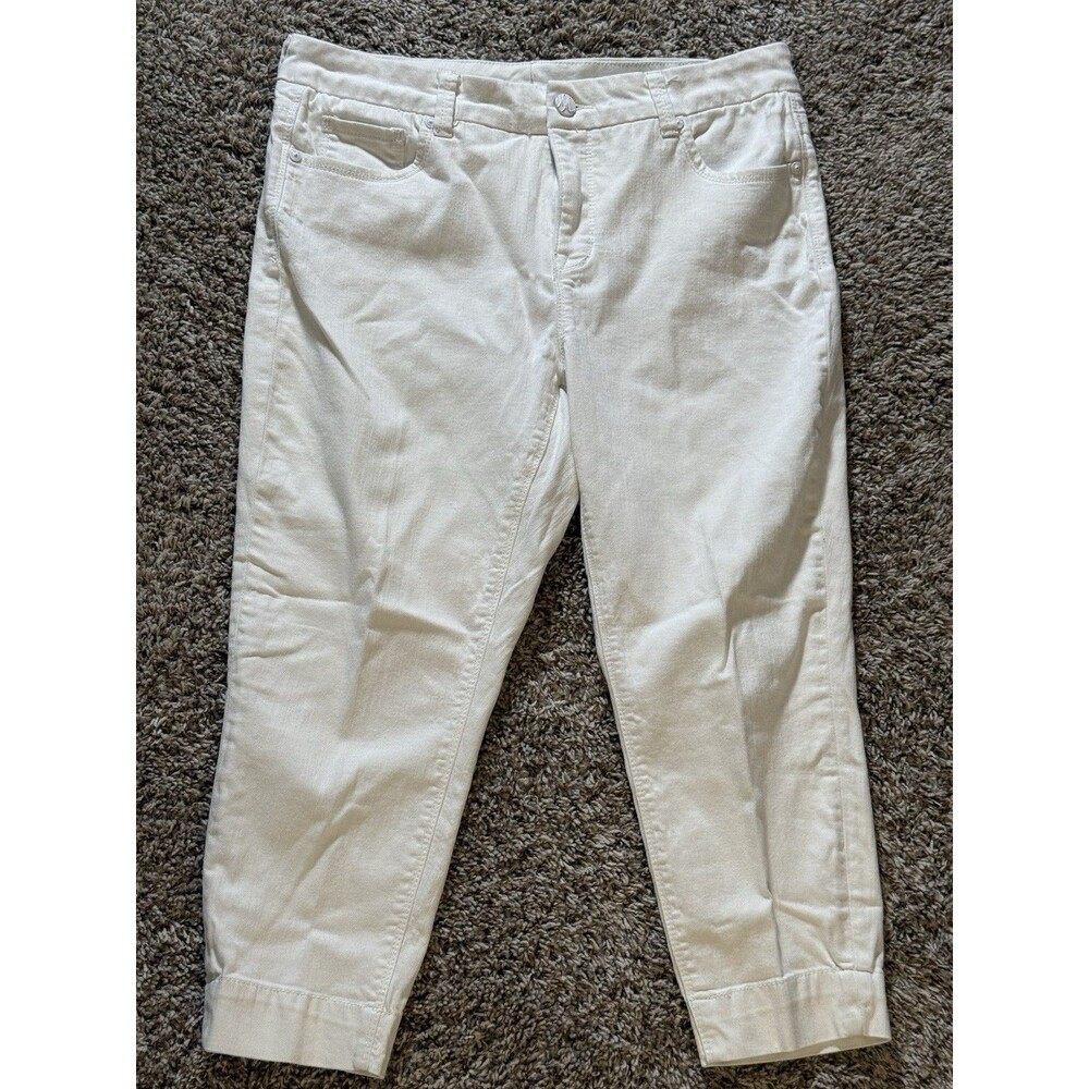 White Cropped Skinny Jeans Minimal Chic Clean Girl Cottagecore Vibes